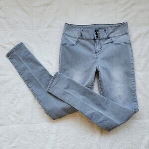 HT LoveSick‎ Black and White Pinstripe Skinny Jeans